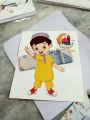 Pack of 6 Eidi tuck card boys and girls design eidi card with envelope 6 eidi card. 