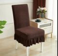 Dining Chair Cover With Frills Set of 2. 