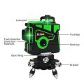Laser Level 12 Lines 3D Self-Leveling 360 Horizontal And Vertical Cross Super Powerful Green Laser Beam Line. 