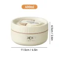 WORTHBUY 304 Stainless Steel Keep Warm Lunch Box For Student Kids Leak-proof Round Insulated Food Jar For Cold And Hot Food.