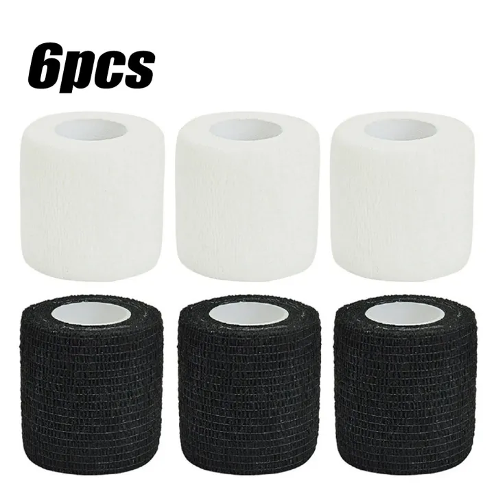 6/12/24Pcs%20Black%20White%20Sport%20Self%20Adhesive%20Elastic%20Bandage%20Wrap%20Tape%20Elastoplast%20For%20Knee%20Support%20Pads%20Finger%20Ankle%20Palm%20-%20Image%207