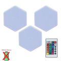 3/6pcs Touch Control Hexagonal LED Wall Light,Honeycomb Lights, Touch Sensitive Wall Lights, Night Lights, Honeycomb Lights. 