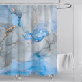 Grey Gold Marble Abstract Modern Bathroom Decoration Waterproof Washable Fabric Bathtub Deluxe Standard Shower Curtain 180 * 180. 