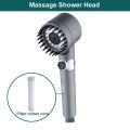 High Pressure Handheld Bath Brush 3 Mode Showerhead 4 In 1 Massage Shower Head Nozzle High Pressure with Filter. 