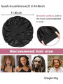 1Pcs Silk Bonnet for Sleeping Women Satin Lined Hair Bonnets for Sleeping Soft Elastic Band Silk Sleep Cap for Curl. 