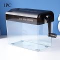 1pc Easy-to-Use Manual Paper Shredder for Sheets,Space-Saving Cross-Cut Design, Non-Slip Base,Ideal for Office,protable. 