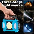 Solar Rechargeable Flashlight - Multifunction torch -Solar Rechargeable Flashlight - 4 in 1 Functions - Solar Rechargeable - Best Backup Best in Blue Green Colour Bright Light Flash Light Matt Finishing Side Lights. 