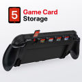 Hand Grip Case For Nintendo Switch 2 With Stand Holder Anti-Slip Protective Case with 5 Game Card Slots for Switch 2 Accessories.