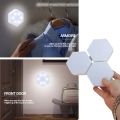 3/6pcs Touch Control Hexagonal LED Wall Light,Honeycomb Lights, Touch Sensitive Wall Lights, Night Lights, Honeycomb Lights. 