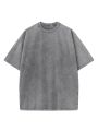 2026 Summer Washed T-Shirts 230G Heavy Cotton Vintage Faded Color Oversized Unisex Basic Tee Short Sleeve Loose Workout Tops. 