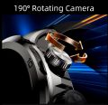 H19 Android Smart Watch 5G Network Sim Android 9.0 GPS, WIFI & Bluetooth with 900W HD 3D Rotating Camera 8+128G Large Memory Latest Version. 