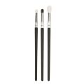 ONE ORCHID 3 Pcs Goat Horse Hair Tapered Crease Blending Brush Eyeshadow Make Up Cosmetic Kit Maquiagem Smudge Eye Makeup Brush. 