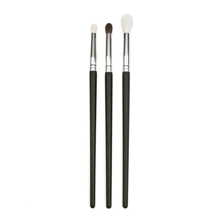 ONE ORCHID 3 Pcs Goat Horse Hair Tapered Crease Blending Brush Eyeshadow Make Up Cosmetic Kit Maquiagem Smudge Eye Makeup Brush