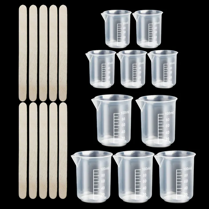 5/20%20pcs%20Epoxy%20Resin%20Casting%20Tools%20Kit%20Including%205pcs%2050ml%20Measuring%20Cups,%2010pcs%20Wooden%20Sticks,%205pcs%20100ml%20Measuring%20Cups%20-%20Image%202