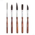 Yutiars 5Pcs High Detail Pinstriping Brushes Portable Premium Watercolor Oil Painting Brushes for Art DIY Hand-painted. 