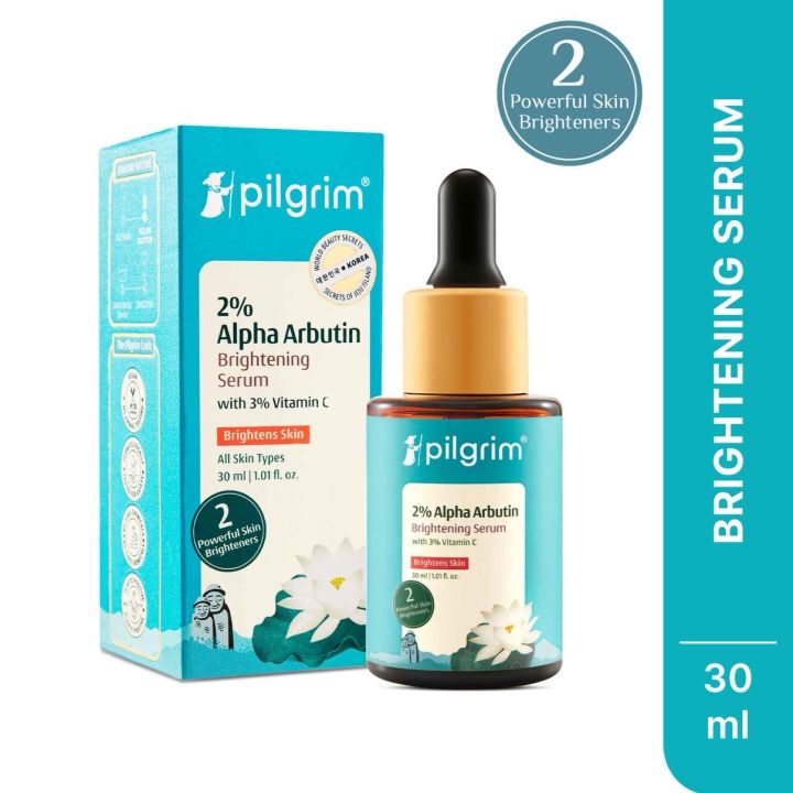 Pilgrim Alpha Arbutin & Vitamin C Brightening Skin Face Serum 30 ml