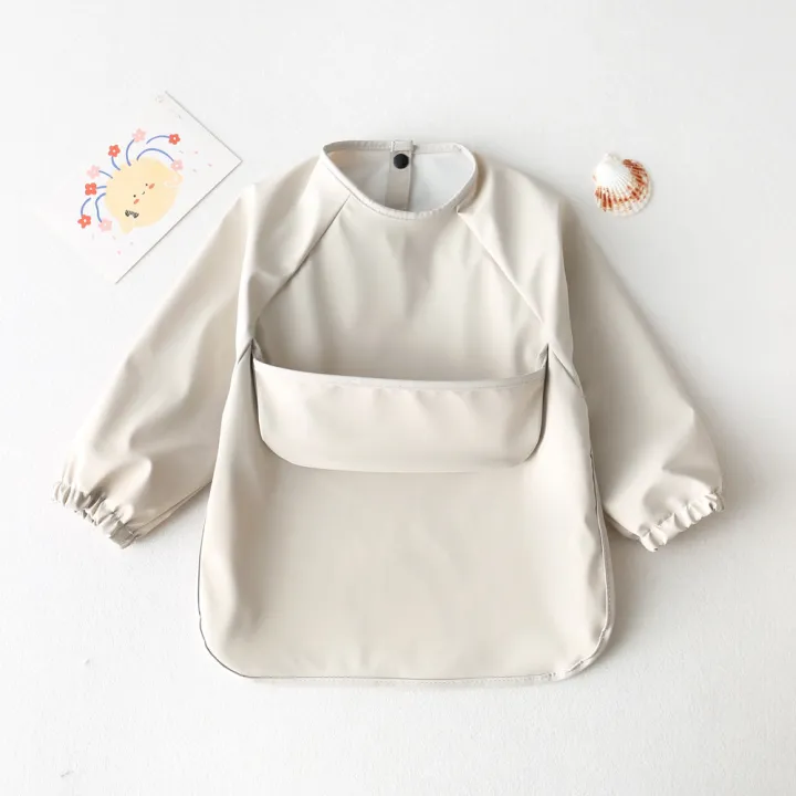 Baby%20Bibs%20Waterproof%20Toddler%20Kids%20Solid%20Color%20Art%20Smock%20for%20Boys%20Girls%20Infant%20Long%20Sleeve%20Feeding%20Apron%20with%20Pocket%20Baby%20Stuff%20-%20Image%206