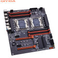 QIYIDA X99 Motherboard Dual X99 C612 Chip Supports LGA 2011-3 CPU DDR4 RAM NVME NGFF M.2 USB3.0 SATA3.0 PCI16X. 
