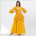 New Attractive Exclusive 2 Piece Skirt Kurti 2022 - Stylish and Comfortable Ensemble for Women - Perfect for Casual Chic Styling. 
