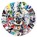 50Pcs Hunter X Hunter Anime Stickers Pack Cartoon Character Decoration Laptop Skin Waterproof Phone Case Cute Stickers.
