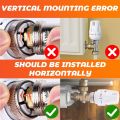Thermostat Head Radiator Valve, Radiator Thermostat with Zero Position, Radiator Valve Replacement Head for Thread M 30 x 1.5, Radiator Valve Heads for Kitchen Sink, Toilet, Bathroom (White). 
