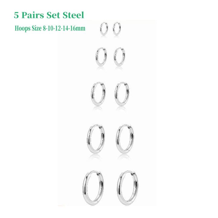 5%20Pairs%2014K%20Gold%20Plated%20Huggie%20Hoop%20Earrings%20for%20Women%20Men%20%20Small%20Hoops,%20%20Everyday%20Jewelry%20Multiple%20Piercing%20Stack%20Set%20-%20Image%207