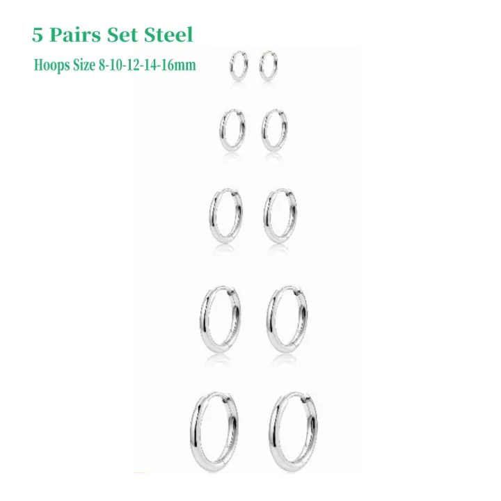 5%20Pairs%2014K%20Gold%20Plated%20Huggie%20Hoop%20Earrings%20for%20Women%20Men%20%20Small%20Hoops,%20%20Everyday%20Jewelry%20Multiple%20Piercing%20Stack%20Set%20-%20Image%207