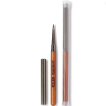 Round Wood Handle Triangular Petal Nail Brush Acrylic Nail Art Liner Brush Stripes Grid Flower Painting Drawing PenManicure Tool.