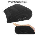 PVC Wedge Pillow Knee Cushion Inflatable Pillow Foot Pillow Elevation Leg Pillows For Travel Camping Sleeping. 