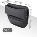Premium Leather Car Seat Organizer And Storage Adjustable Seat Gap Filler. 