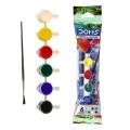 Doms Tempera Colors 6 Color Shades. 