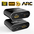 HDMI audio extractor 4K 60Hz HDMI 2.0 Audio Extractor ARC Splitter 5.1 Ch HDMI to toslink audio converter for PS5 Xbox series X. 