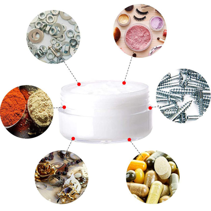 10Pcs%202g%203g%205g%2010g%2015g%2020g%2030g%20Plastic%20Cosmetics%20Makeup%20Box%20Nail%20Art%20Storage%20Pot%20Container%20Clear%20Sample%20Lotion%20Jar%20-%20Image%205