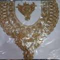 fancy galay neckline Embroidery and tila Flowers Gala Designs Embroidery Gala Neck Design. 