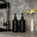 Matte Black 300/500ml Soap Bottle Liquid Soap Dispenser Refillable Empty Shampoo Conditioner Container for Bathroom Supplies. 