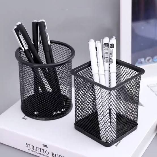 Pack%20of%202%20Pen%20Stand%20and%20Stationery%20Holder%20Metal%20Mesh%20-%20Black%20-%20Image%209