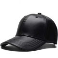 Unisex Solid Men Women Baseball Cap PU Leather Hip Hop Snapback Caps For Men Women Baseball Caps Adjustable Sun Hat trucker hats. 