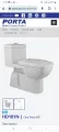 Porta Sanitary one piece English commode. 