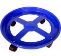 Gas cylinder stand movable strong plastic base. 