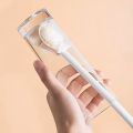 Foldable Long Handle Bottle Cleaning Brush 360° Rotating Soft Bristles for Glass, Milk, Tea & Wine Bottles, Deep Cleaning Cup Scrubber, Reusable Kitchen Sink Tools, Flexible Bendable Brush for Water Bottles, Tumblers, Mugs, Jugs & Glassware. 