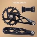 GOLDIX MTB Crankset BSA 24mm 165mm 170mm 175mm Direct Mount R-SPEC Trail Hollow Bike Crank Spindle DH AM XC for Shimano SRAM.