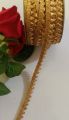 1 gaz/yard fancy golden samosa lace for dress / fancy golden lace for girls / gilden samosa lace for women trouser / fancy golden color samosa lace for shirt / fancy golden samosa lace. 