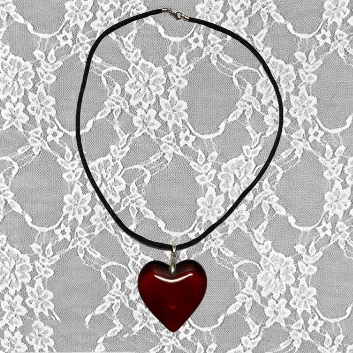 Gothic%20Wine%20Red%20Glass%20Crystal%20Big%20Heart%20Necklace%20Y2K%20Grunge%20Punk%20Puffy%20Heart%20Cord%20Rope%20Chain%20Pendant%20Necklace%20Women%20Girls%20Gift%20-%20Image%204
