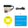 Video Capture Card Easy Cap Convert VHS VCR Mini DV Hi8 DVD to Digital RCA/S-Video Old USB 2.0 Audio Video Record Capturer. 