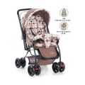 New Born Baby Stroller | for 0 to 3 Years Girls & Boys | No 008 AB | Lightweight | 3 Point Safety Harness | Adjustable Backrest | 360° Swivel Wheel | Large Storage Basket | Reversible Handlebar with Extended Mosquito Net. 