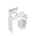 Customized. Beauty Dressing Table with Foldable Mirror, 1 Drawer.. 