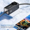 ASOMETECH 75W GaN Desktop Charger Power Strip Charging Station 4000W Rated Power 70W PD Quick Charger For iPhone Laptop.