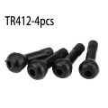 4PCS Tire Valve Stems Rubber Black Rubber Snap-in Valve Stems Standard Replacement Tire Valve Stems For Car Tubeless Rim Holes. 