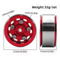0.7 RC Crawler Tires OD 1.57'' 1/30 Soft  All Terrain Tyres Beadlock Wheels Rims for 1:30 1/32 Rock Mud Car Axial SCX30. 