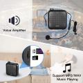 Voice Amplifier Multifunctional Portable Personal Voice Speaker with Microphone Display Surround Sound for Teachers Speech. 